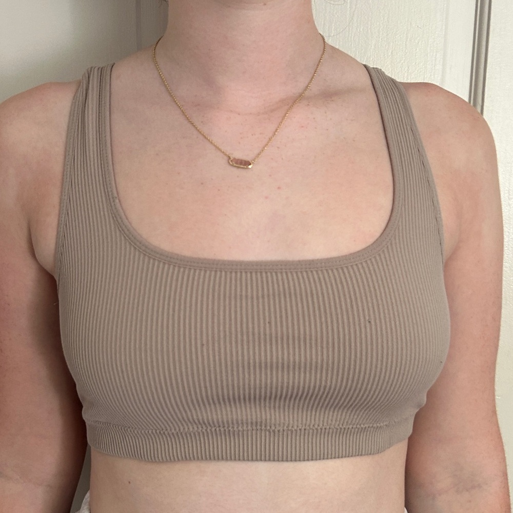 Beige Cropped Tank